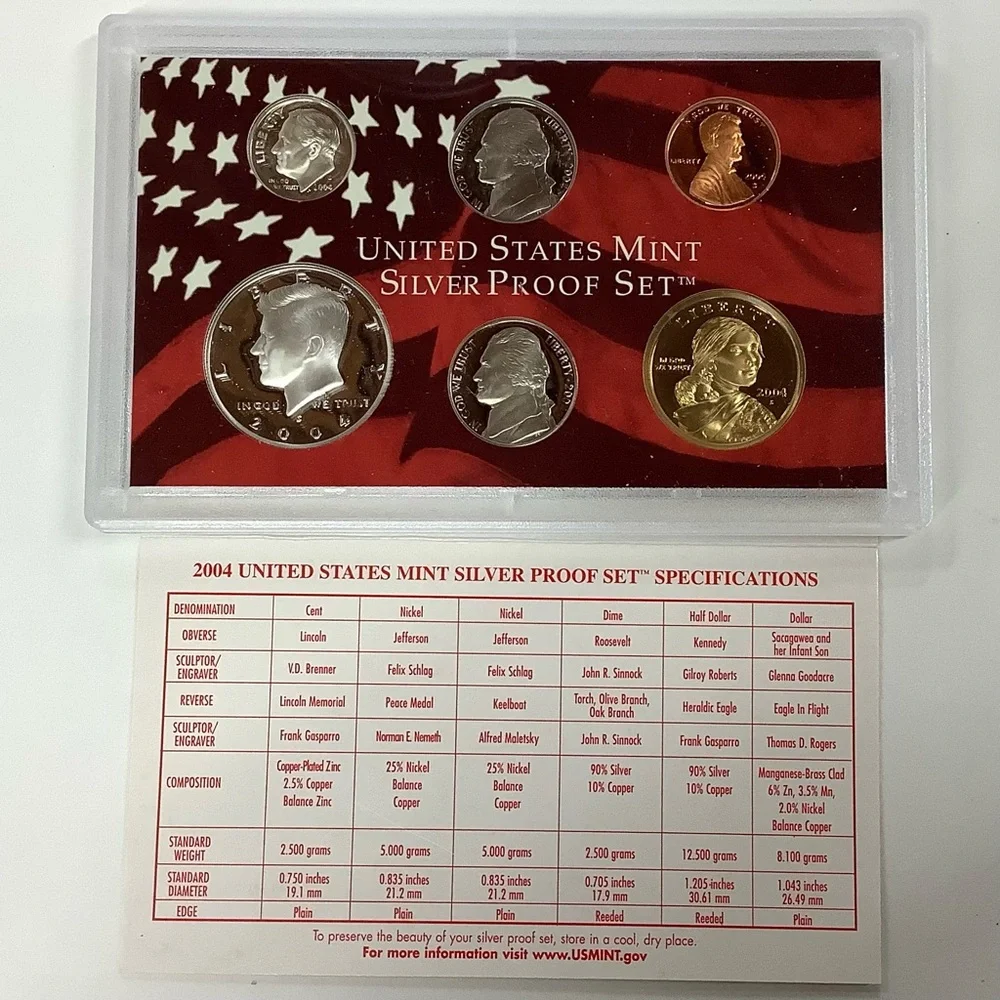 2004 United States Mint Silver Proof Coin Set - Picture 5 of 5